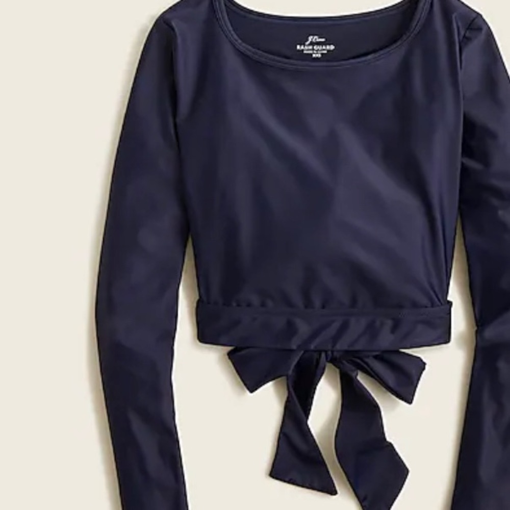 jcrew cropped active rashguard